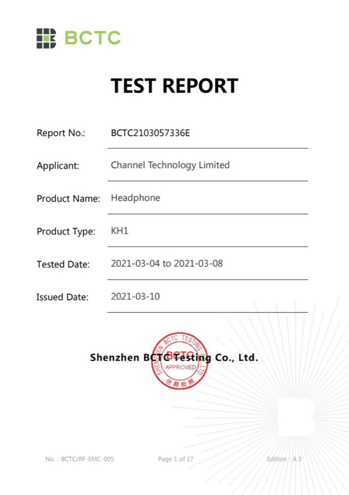 FCC certification