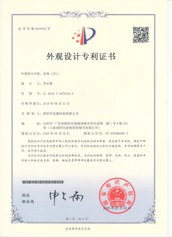 CS1 Speaker — test report
